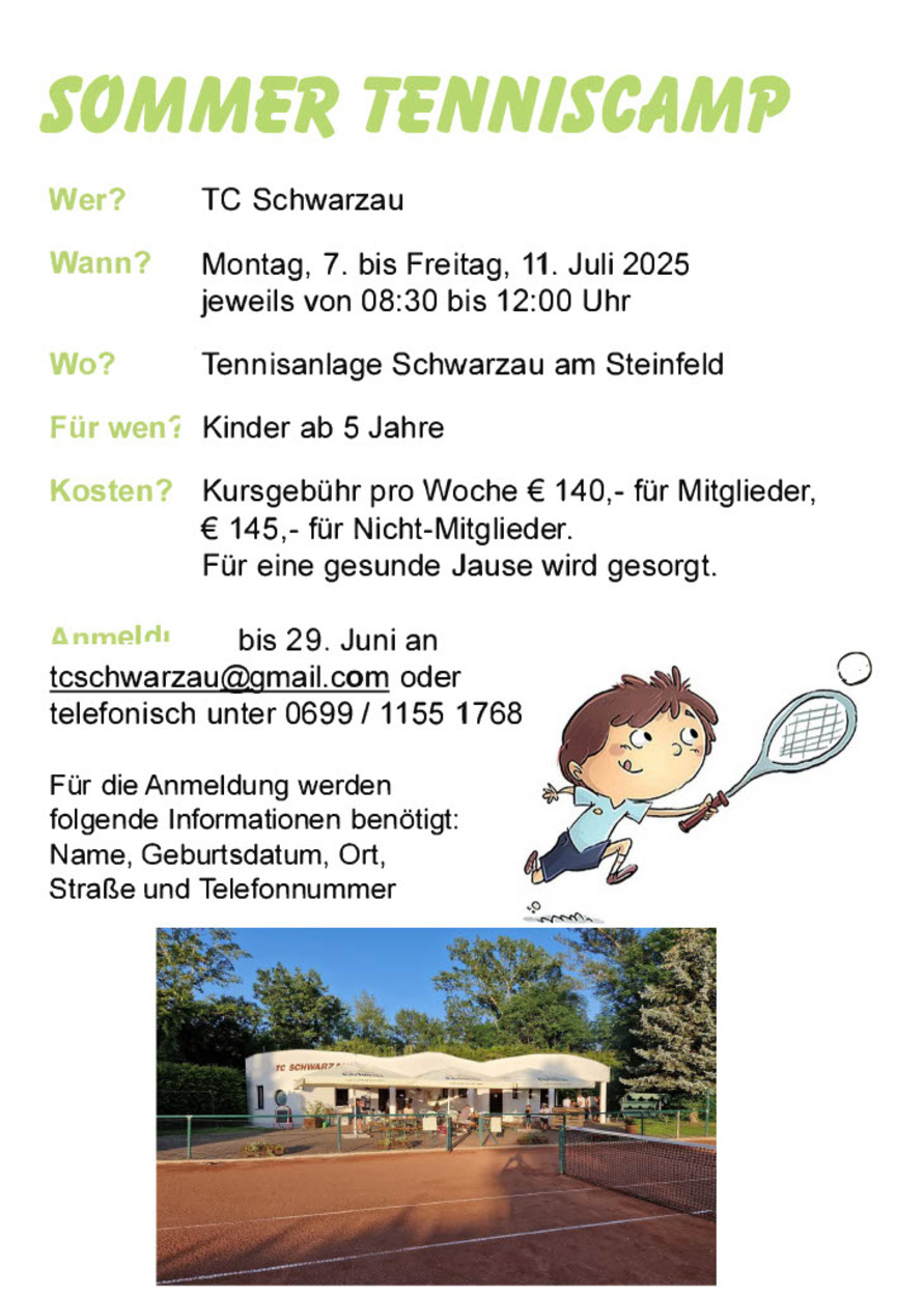 Sommer Tenniscamp 2025