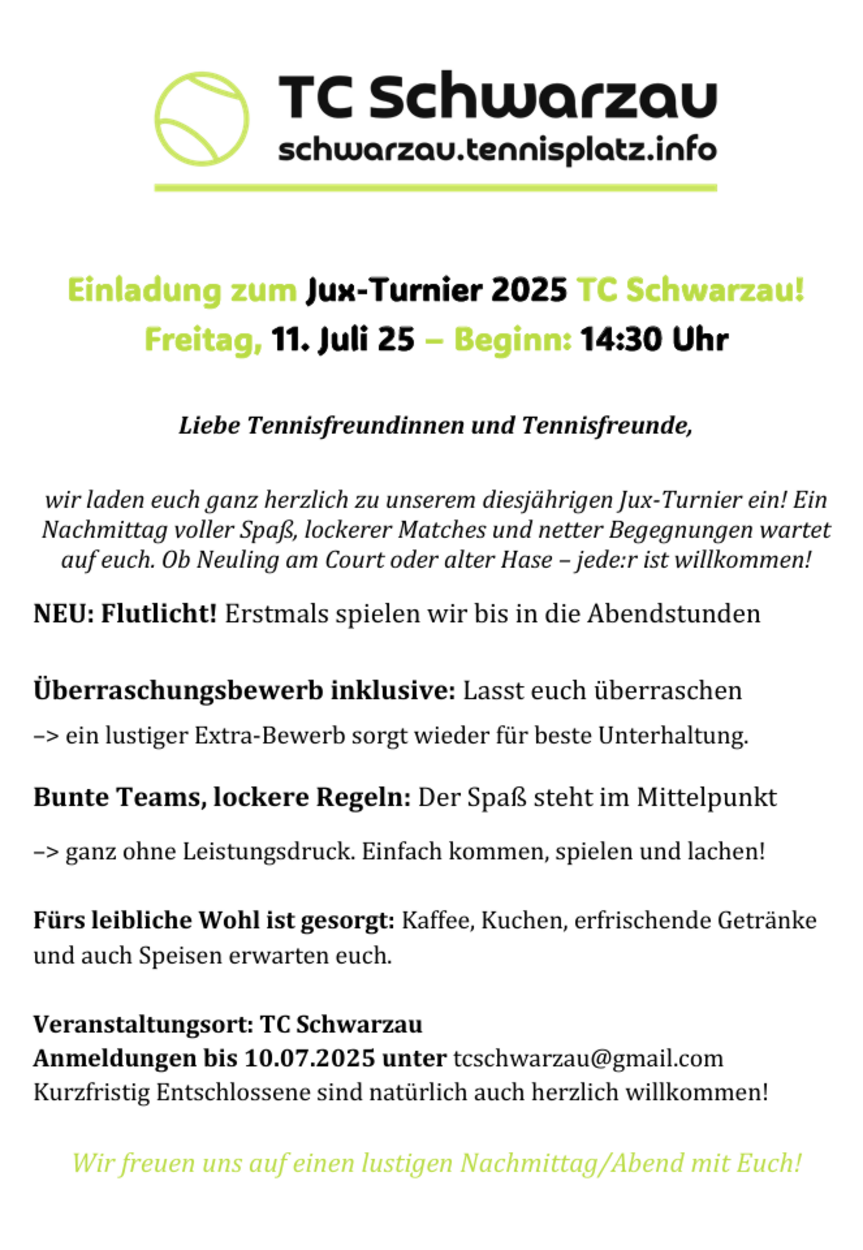 Jux Turnier 2025